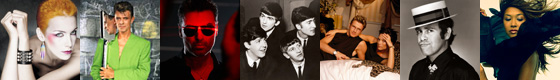 robbie williams george michael posh and becks beatles madonna brad pitt bowie