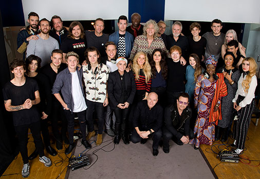 Band Aid 30 group shot